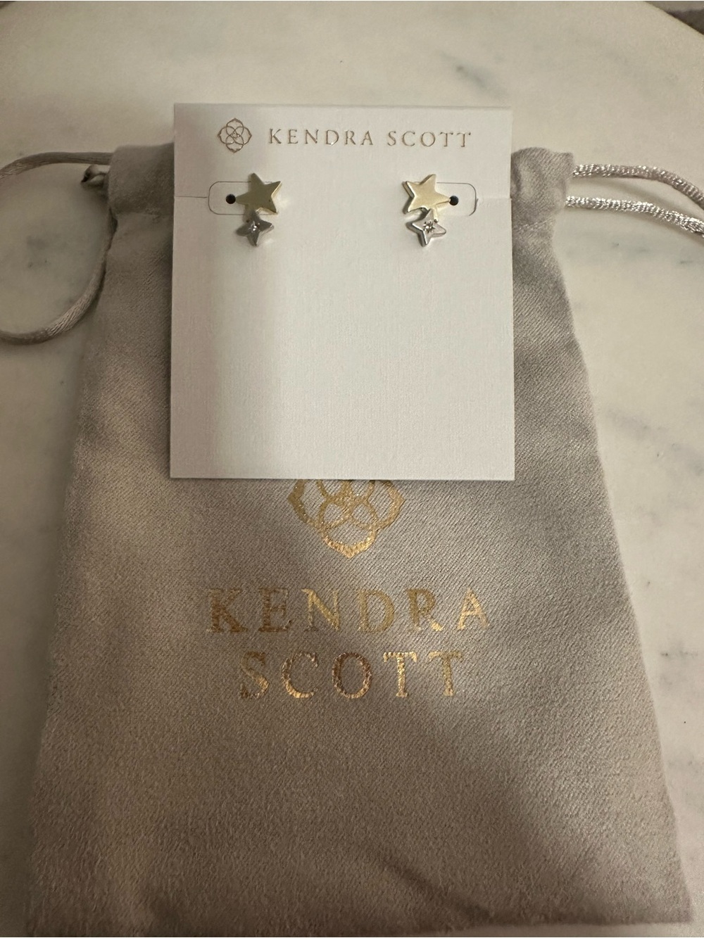Kendra Scott Jae Star Ear Climbers Mixed Metal NWT